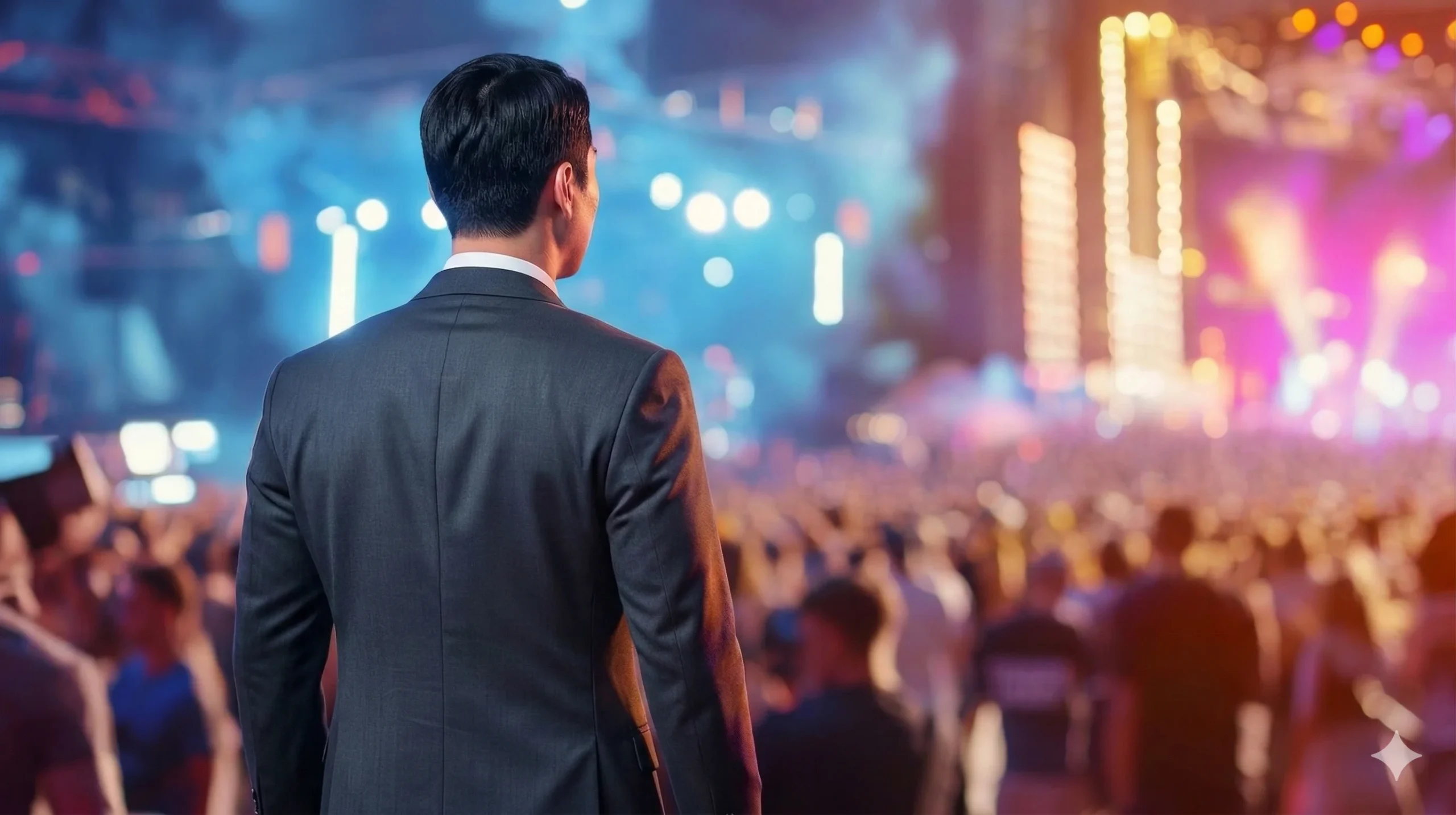 행사 경호 인력 배치 모습