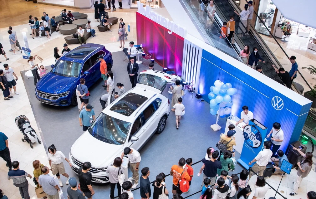 폭스바겐 전시 부스