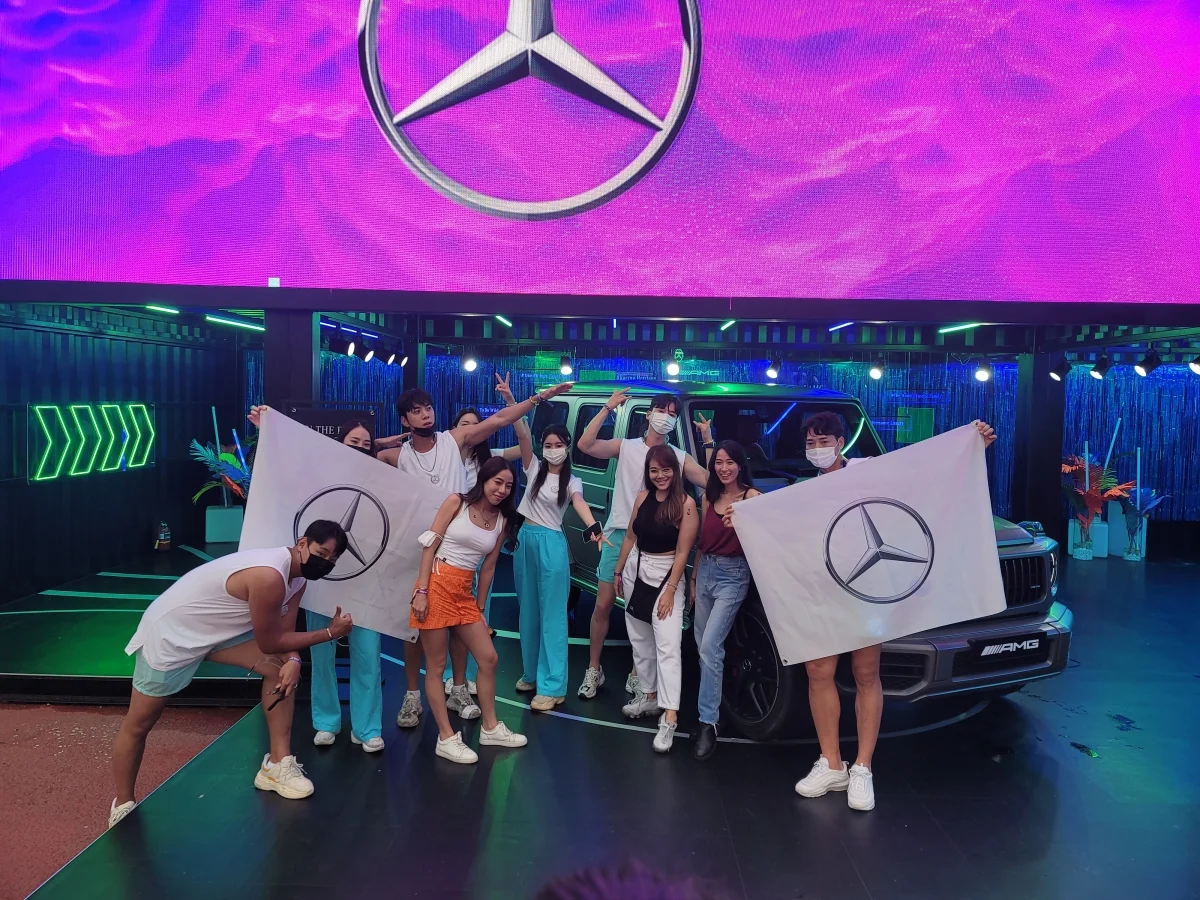 2022 World DJ Festival X Benz 스폰서 부스1